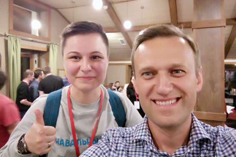 Алексей Навальный и Виолетта Грудина
