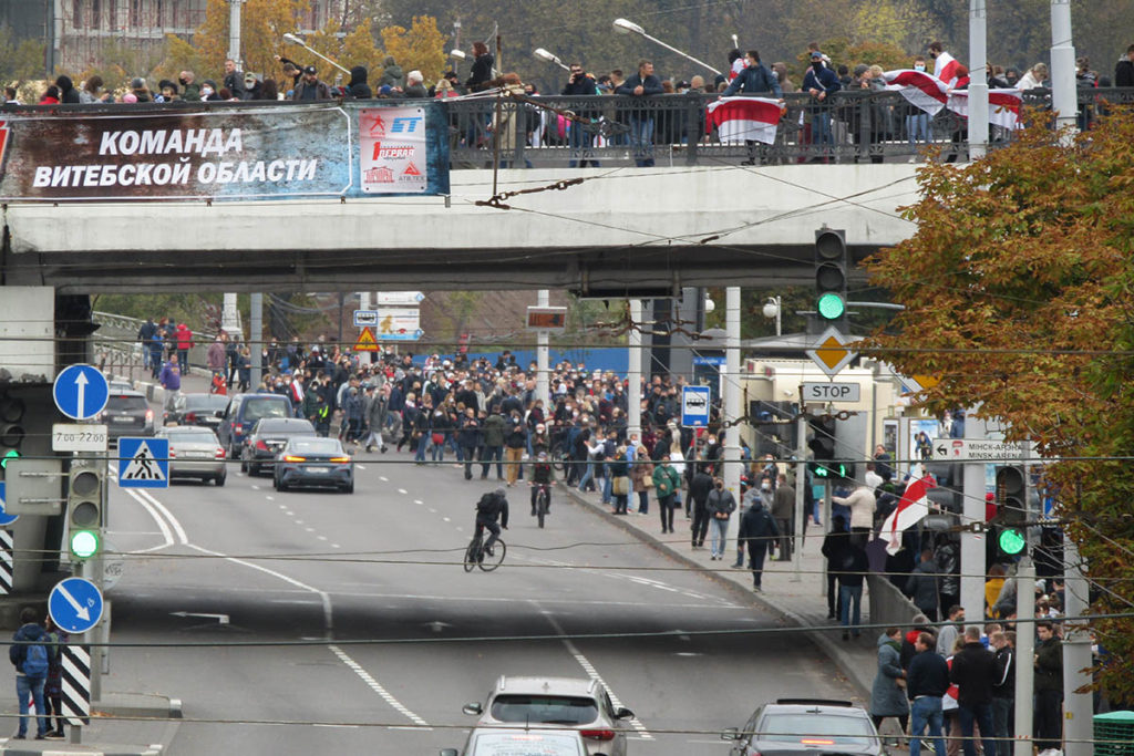 Протесты в Минске 25 октября 2020 года