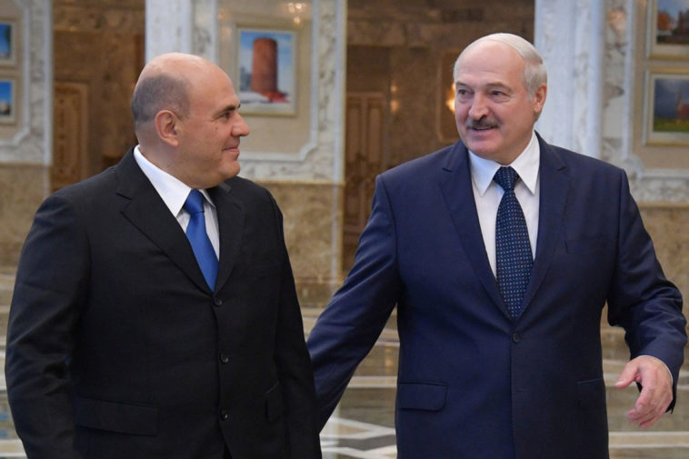 Премьер-министр России Михаил Мишустин и Александр Лукашенко