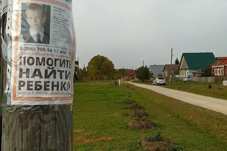 Объявление о пропаже Савелия Роговцева в селе Горки Владимирской области