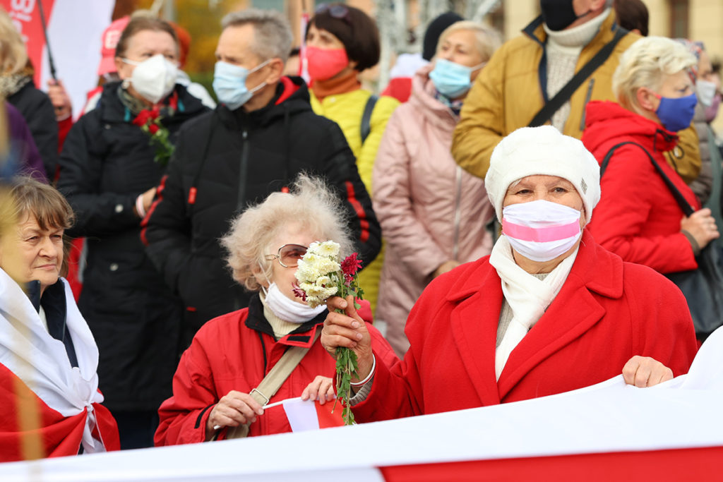 Протест пенсионеров в Минске