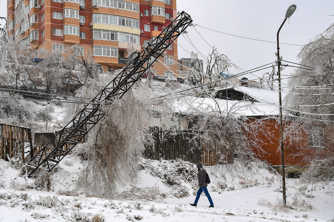 Последствия сильного циклона во Владивостоке