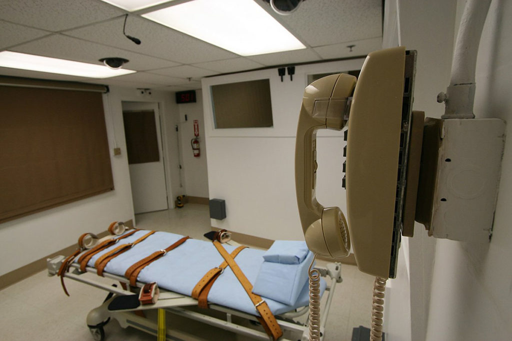 комната для смертной казни в тюрьме Флориды