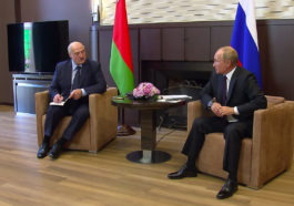 Александр Лукашенко и Владимир Путин на встрече в сентябре 2020 года