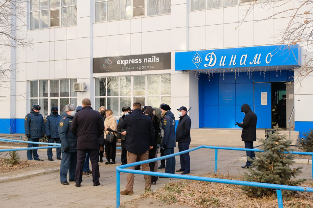 Обстановка около спорткомплекса «Динамо» в Астрахани