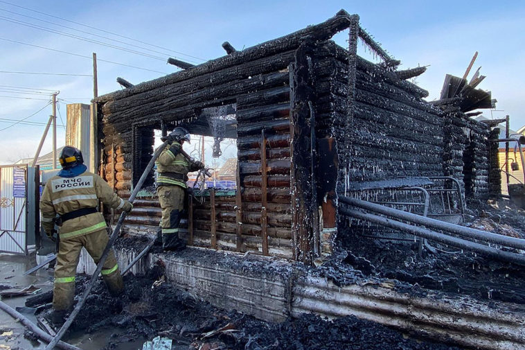 Пожар в частном доме престарелых в Башкирии