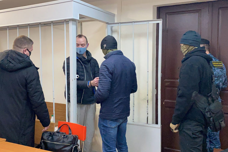 Советник главы «Роскосмоса» Иван Сафронов во время заседания суда по делу о госизмене