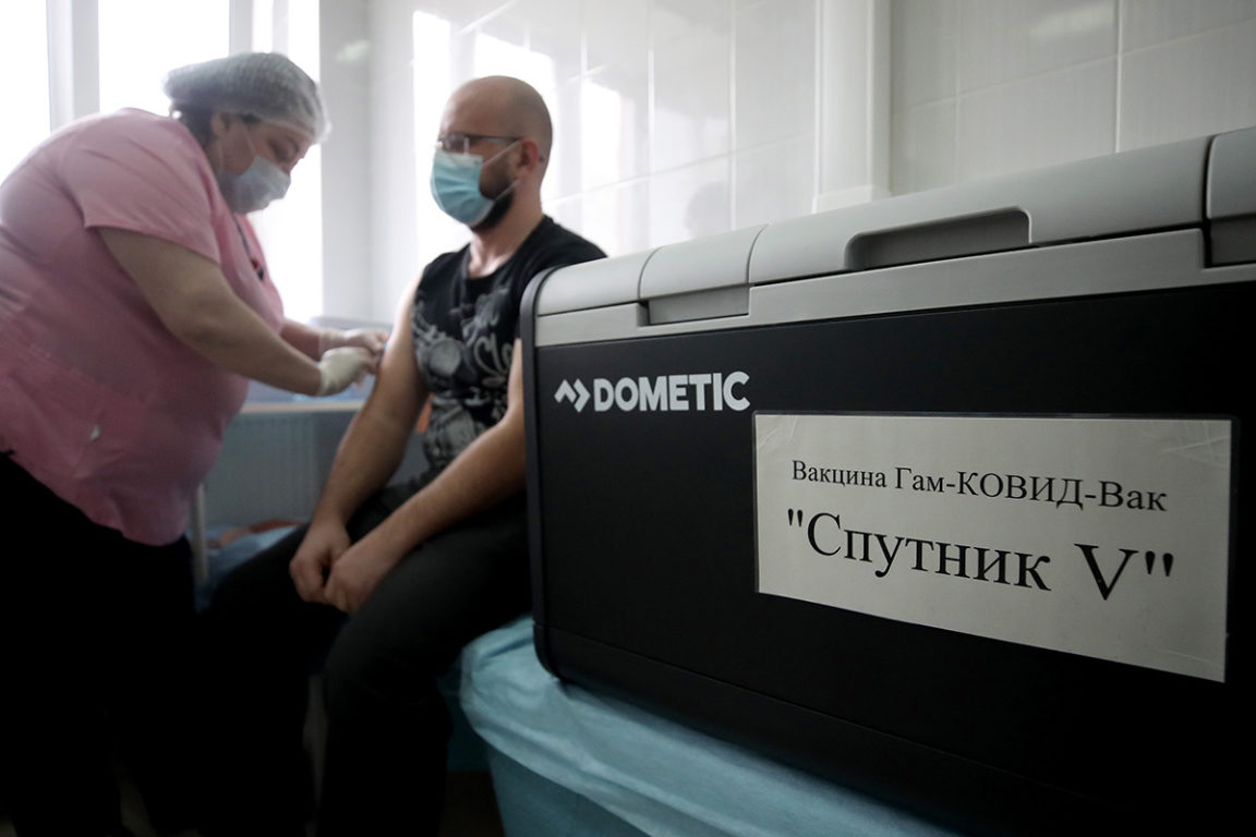 Пункт вакцинации от Covid-19 в Домодедовской центральной городской больнице