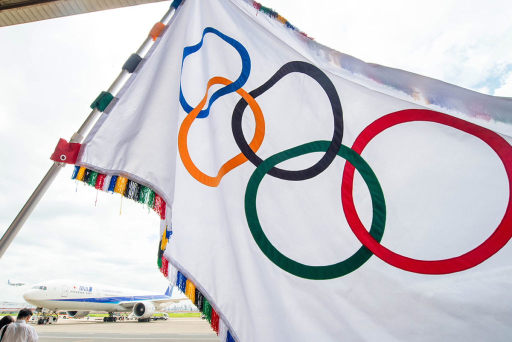 флаг Олимпийских игр. Фото: пресс-служба Олимпийского комитета