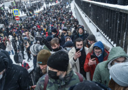 Москва. Протестующие выходят на Третье транспортное кольцо. Фото: Юрий Белят / «МБХ медиа»