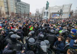 Москва, Пушкинская площадь митинг