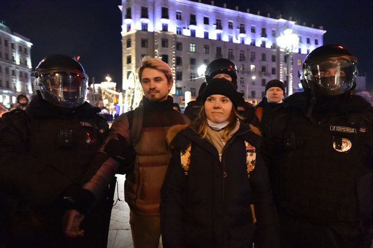 Задержания на акции 2 февраля в Москве