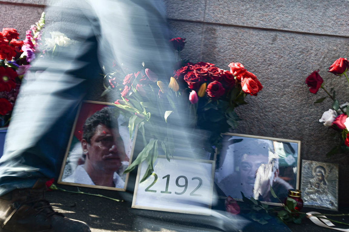 Акции памяти Бориса Немцова в Москве