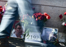 Акции памяти Бориса Немцова в Москве