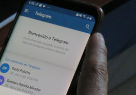 Стартовый экран мессенджера Telegram