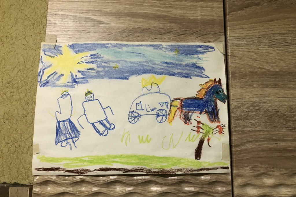 Рисунок одного из детей Яны