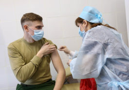 Завершение вакцинации курсантов Московского высшего общевойскового командного училища