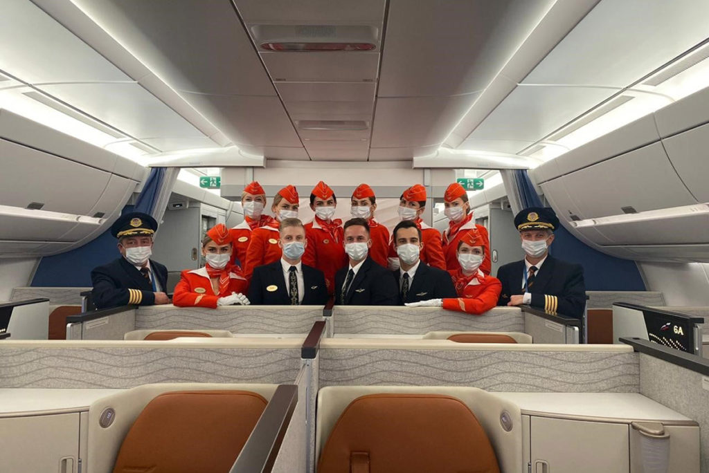 Экипаж воздушного судна авиакомпании "Аэрофлот"