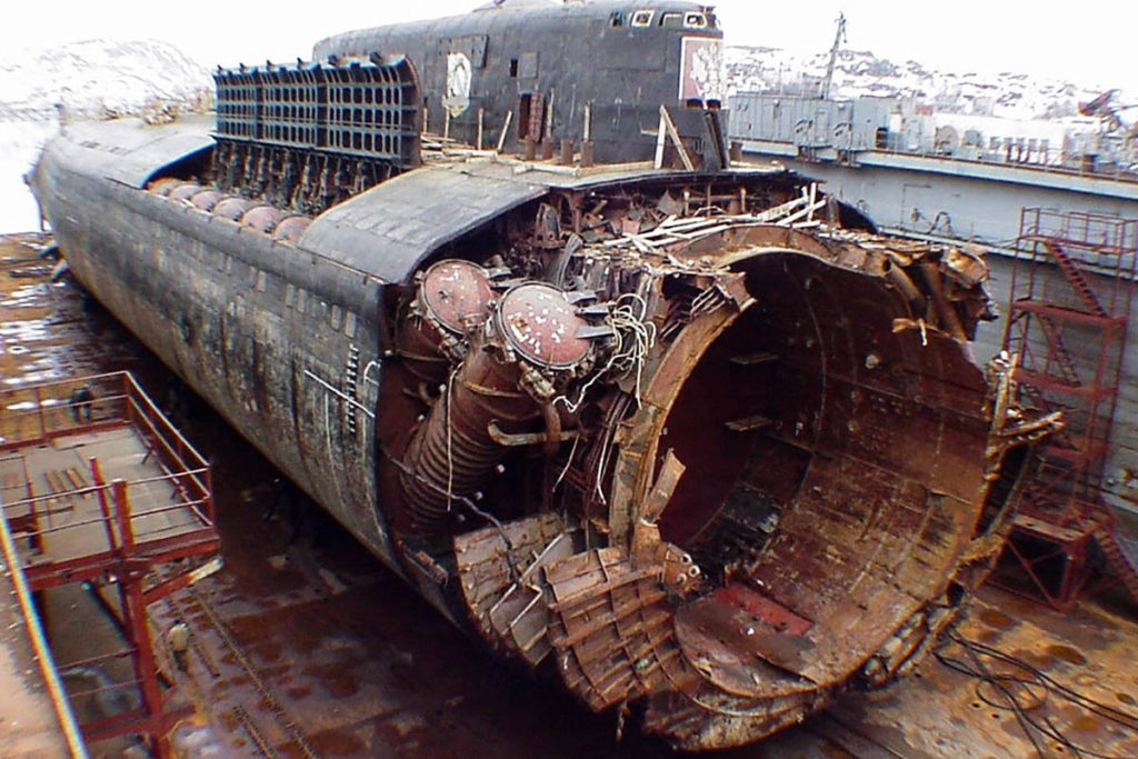 Останки атомной подводной лодки "Курск"