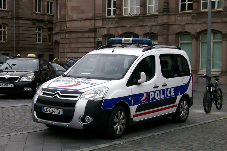 Машина французской полиции в Страсбурге