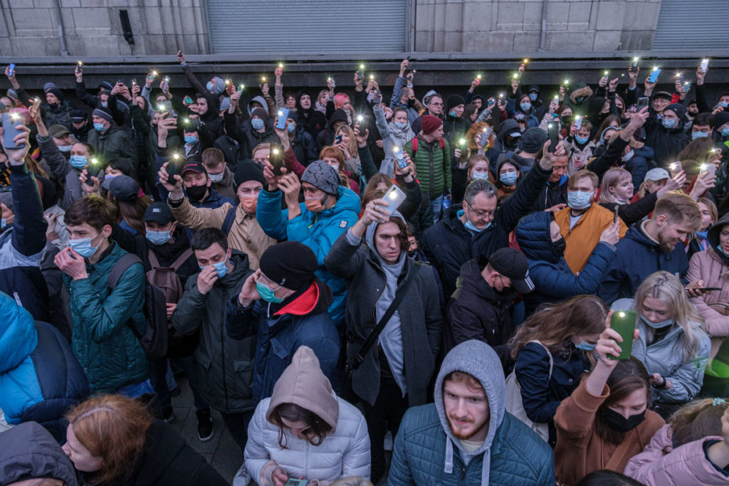Митинг в поддержку Навального в Москве