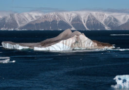 Тающий айсберг в Арктике