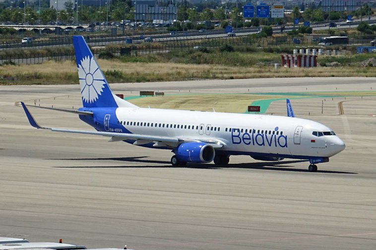 Самолет белорусской авиакомпании «Белавиа»