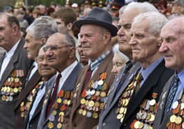 Ветераны на параде победы