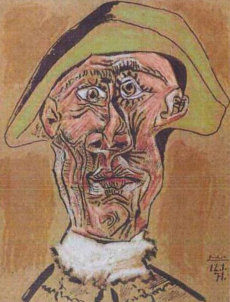 Картина «Голова Арлекина» Пабло Пикассо