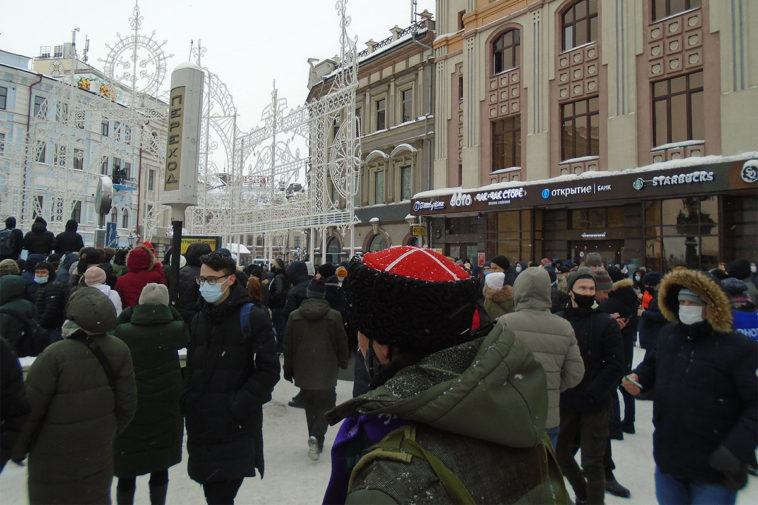 Протесты 23 января 2021 года в Казани в поддержку Навального