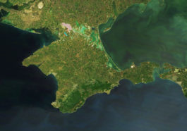 Фотография Крыма со спутника