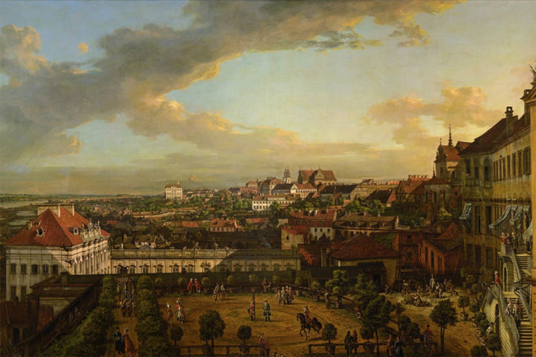 Вид на Варшаву с террасы Королевского замка